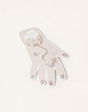 Butterfly Linked Bracelet and Ring Set, , large