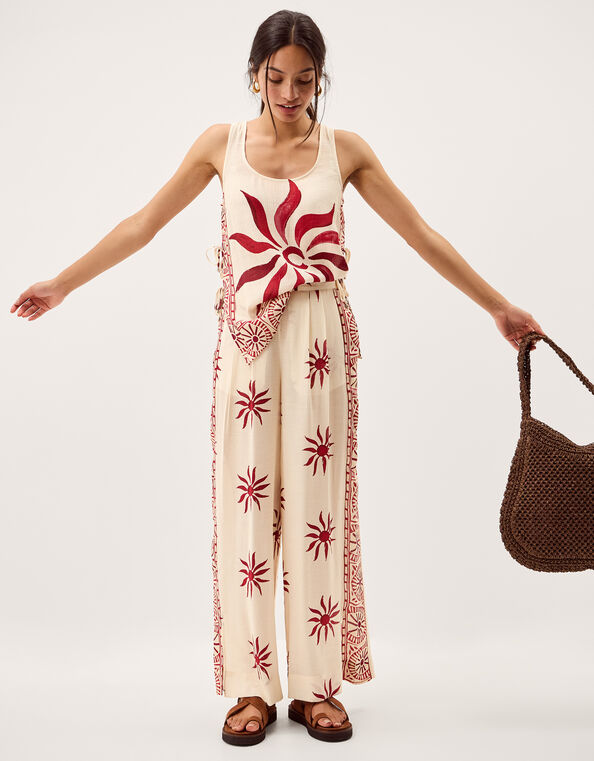 Sunnie Tie Cami Top, Ivory (IVORY), large