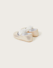 Baby Ella Corsage Walker Shoes, Gold (GOLD), large