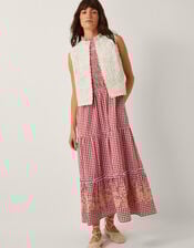 Mali Floral Embroidered Waistcoat, White (WHITE), large