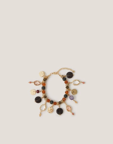 Beaded Charm Bracelet, Multi (MULTI), large