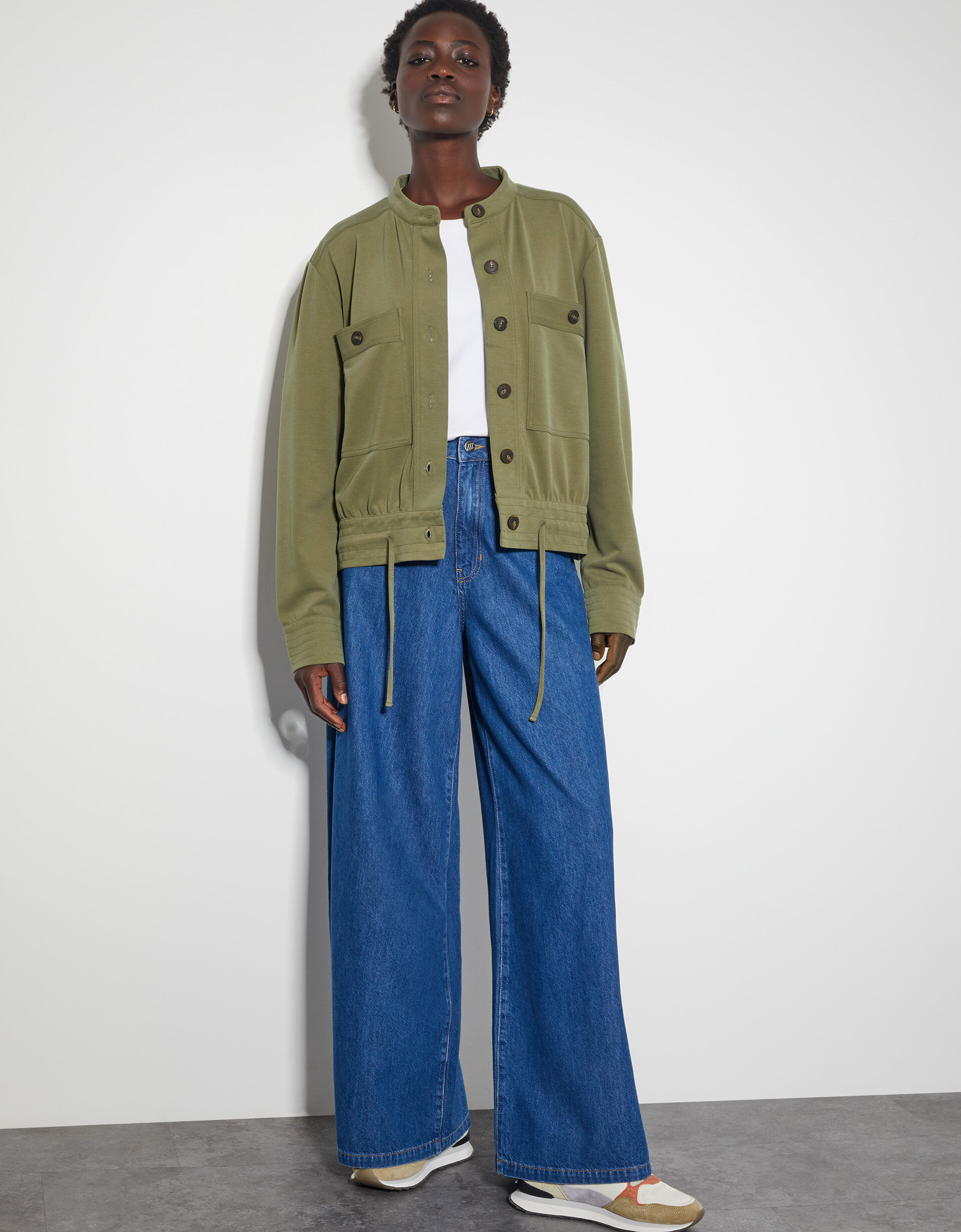 Ulla Utility Bomber Jacket Green | Jackets | Monsoon US.