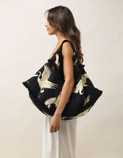 One Hundred Stars Stork Print Hobo Bag, , large