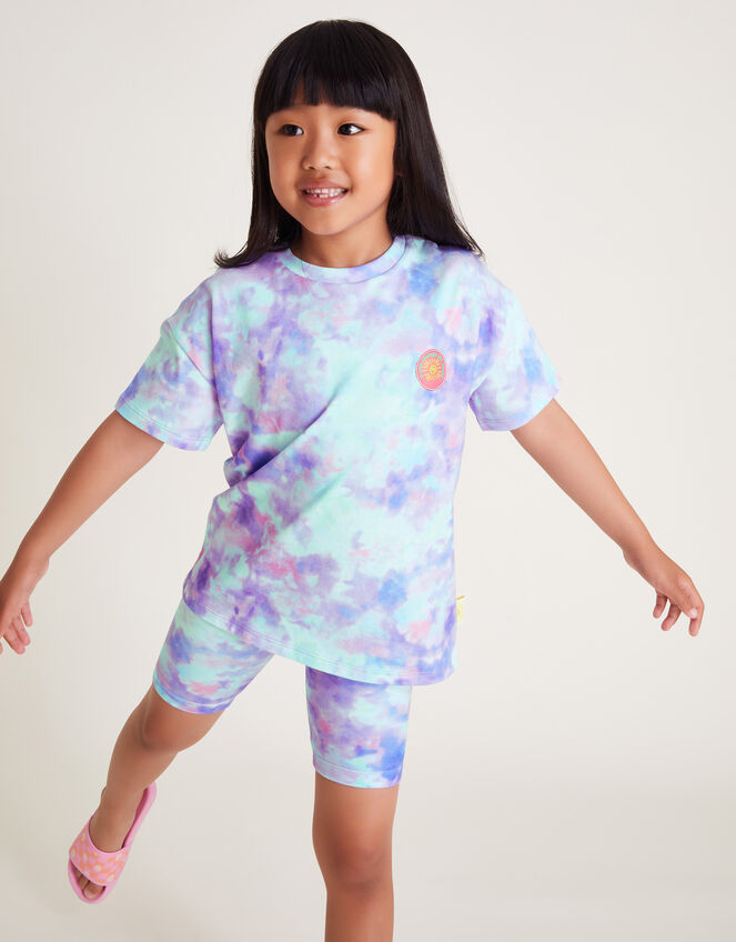 Tie Dye Cycling Shorts, Multi (MULTI), large