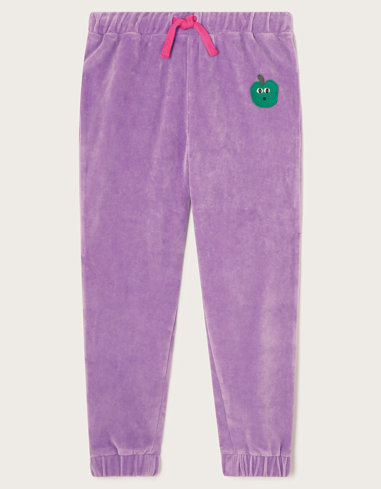 Purple velvet joggers outlet