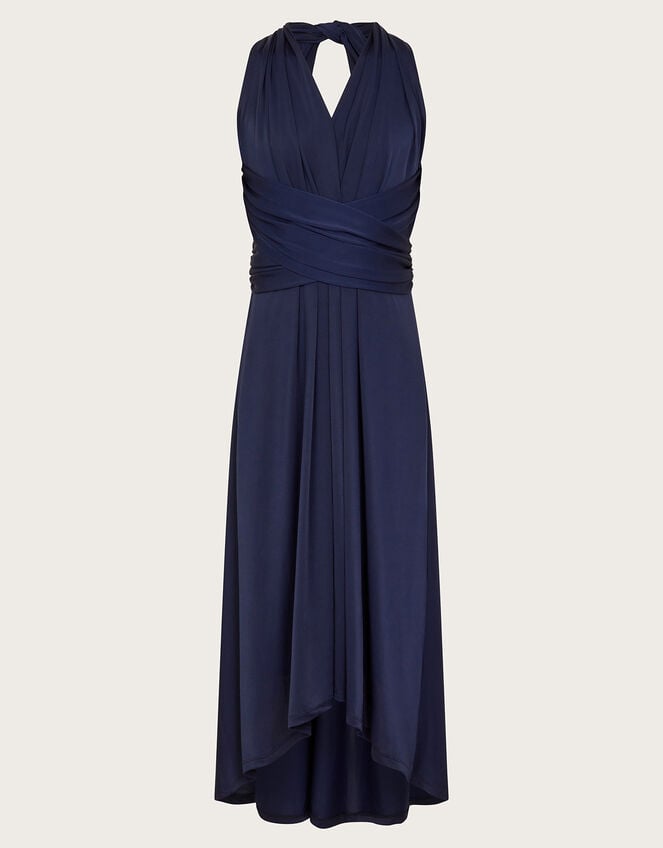 Tia Twist Prom Dress, Blue (NAVY), large