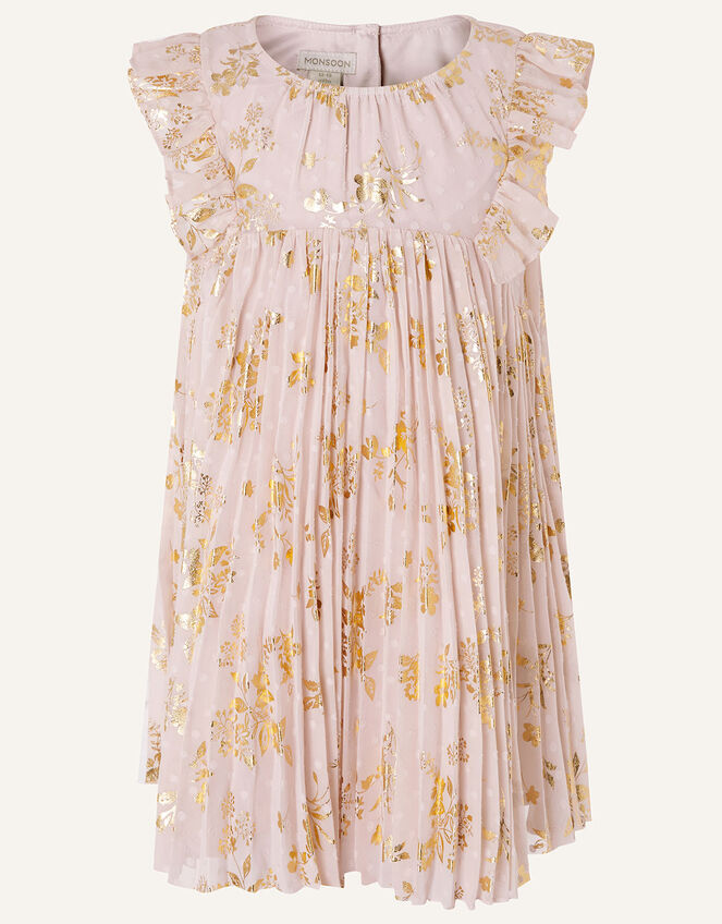 Baby Sundance Pleated Chiffon Dress , Pink (PINK), large