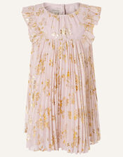 Baby Sundance Pleated Chiffon Dress , Pink (PINK), large