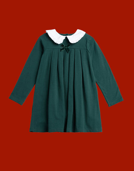 Trotters Anna Frill Collar Dress, Green (GREEN), large