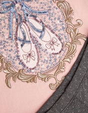 Ballerina Sweatshirt & Polka Dot Leggings Set , Pink (PINK), large