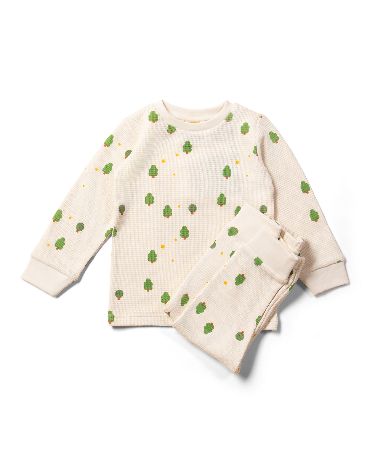 Little Green Radicals Tree Pyjamas Set Cream
