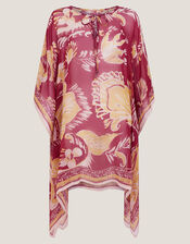 Misha Ornate Print Mini Kaftan, , large
