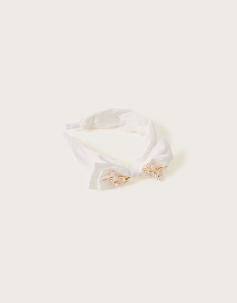 Vintage Inspired Flower Bow Headband , , large