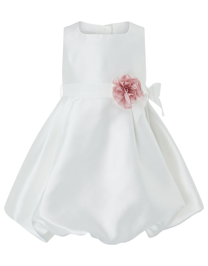 Baby Pearl Puffball Occasion Dress, Ivory (IVORY), large