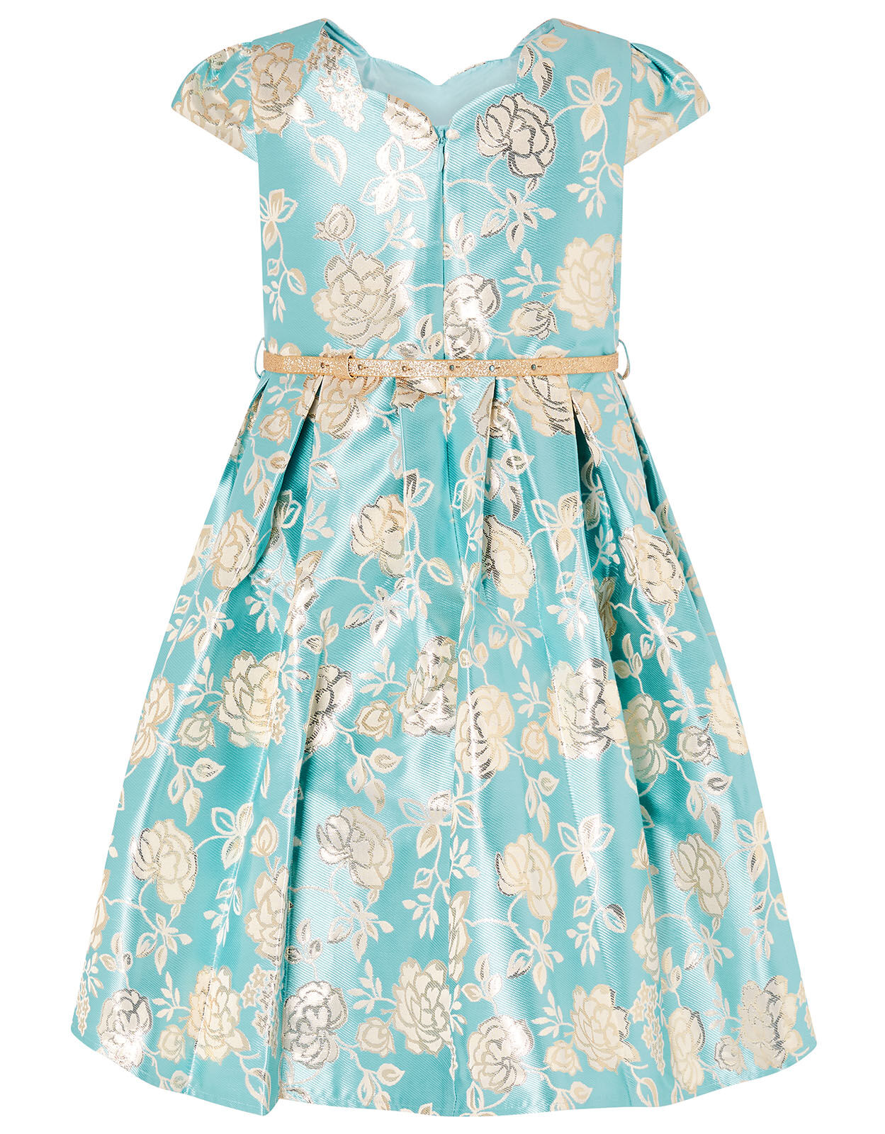 Rose Jacquard Dress Blue Girls Dresses Monsoon Global