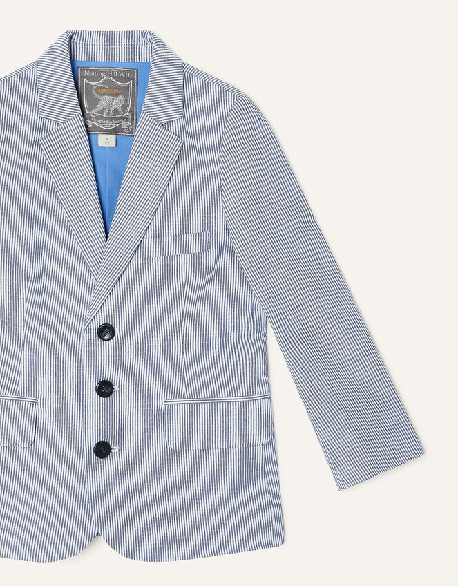 Cooper Ticking Stripe Blazer, Blue (PALE BLUE), large