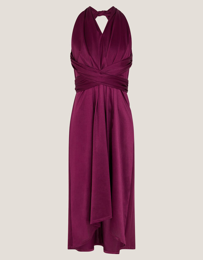 Tia Twist Prom Dress, Red (BERRY), large