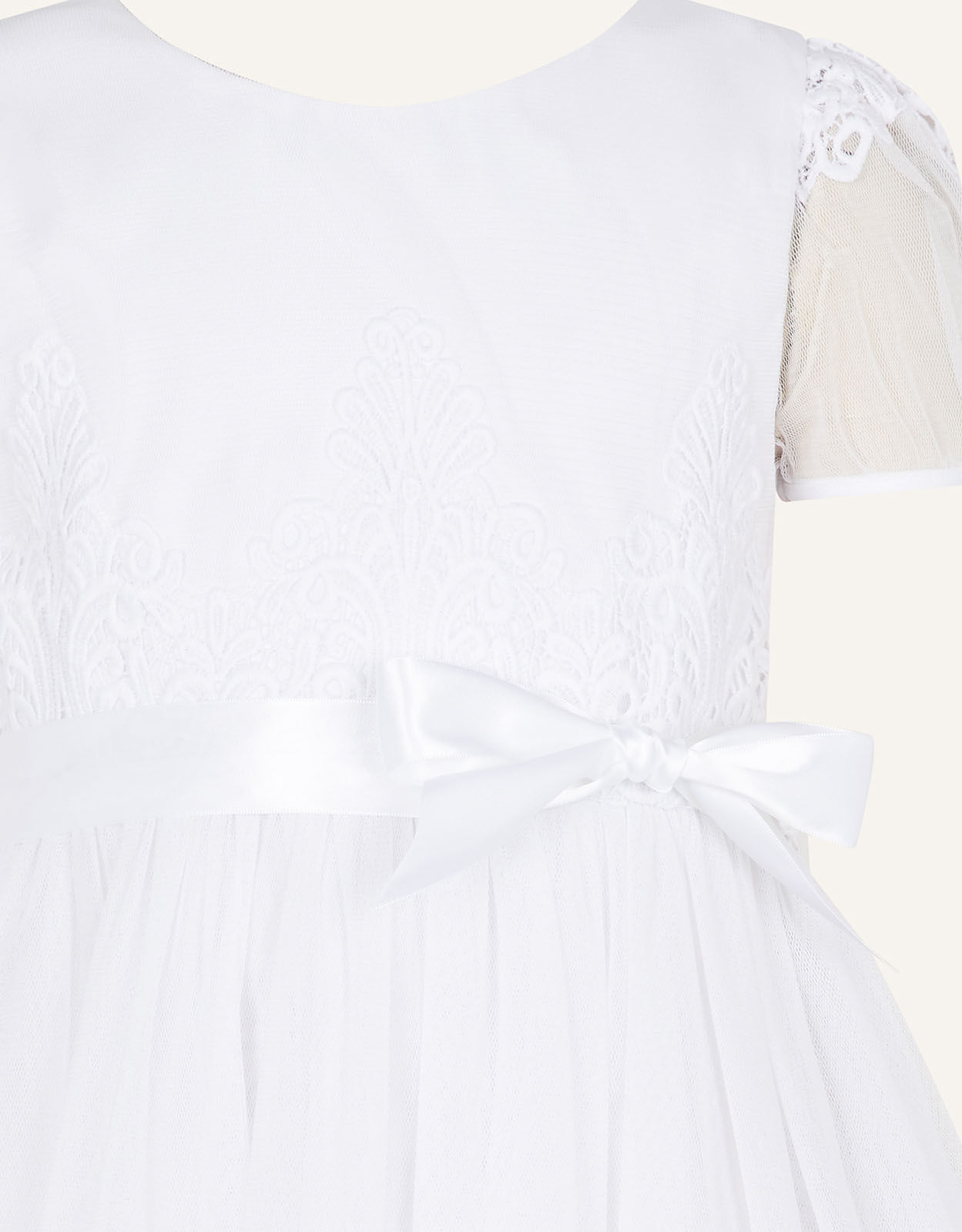 Nordic Lace Communion Dress White