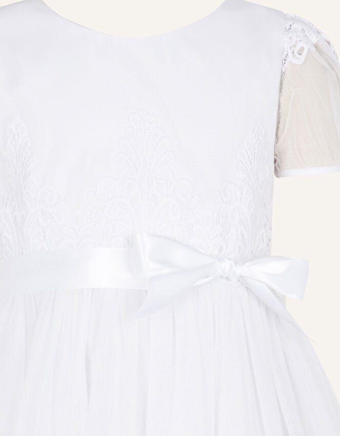 Nordic Lace Communion Dress, White (WHITE), large