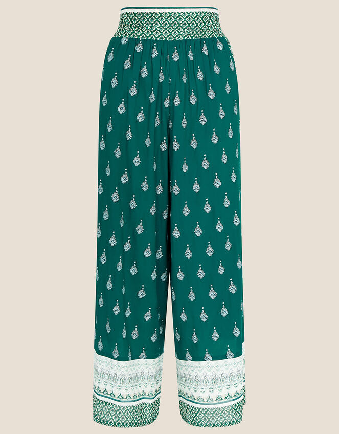 Claudia Print Trousers, Green (GREEN), large