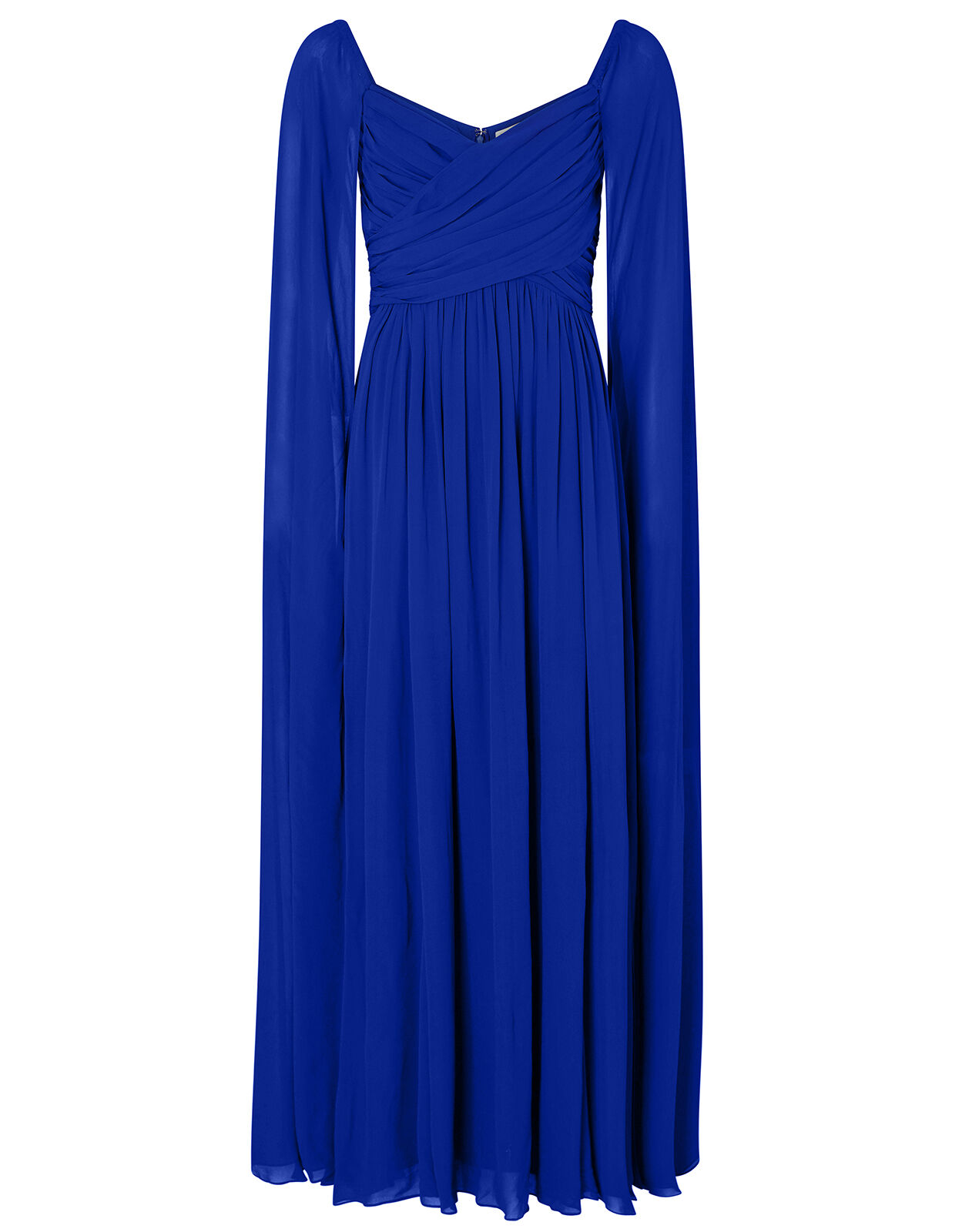 Lucie Bardot Chiffon Maxi Dress Blue Evening Dresses Monsoon Global