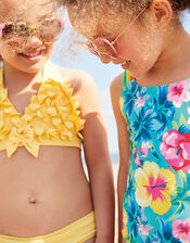 3D Flower Bikini Set, Yellow (YELLOW), large