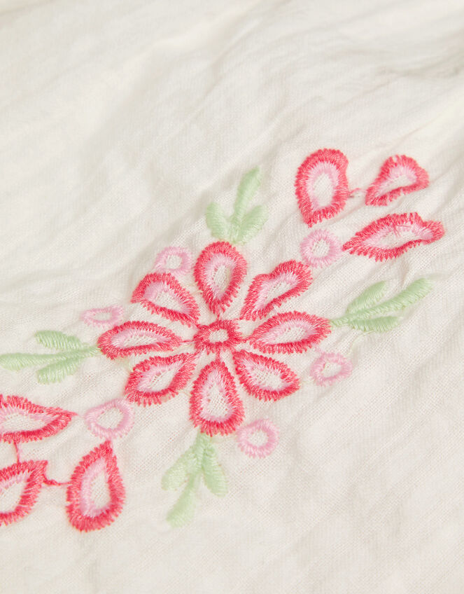 Floral Embroidered Pyjama Set, Ivory (IVORY), large