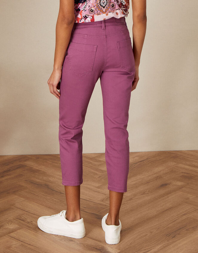 Idabella Cropped Denim Jeans, Pink (ROSE), large