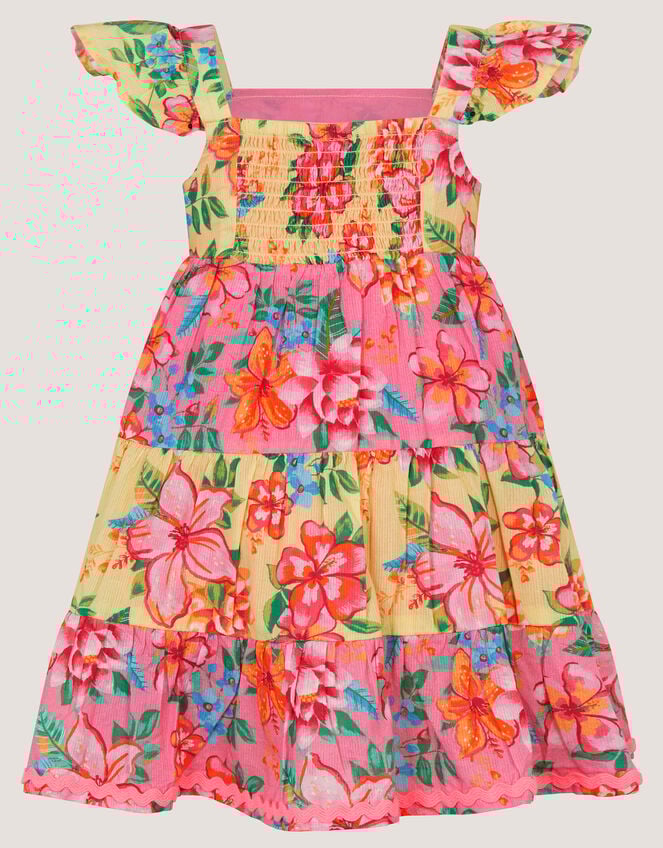 Baby Floral Print Dress, Pink (PINK), large