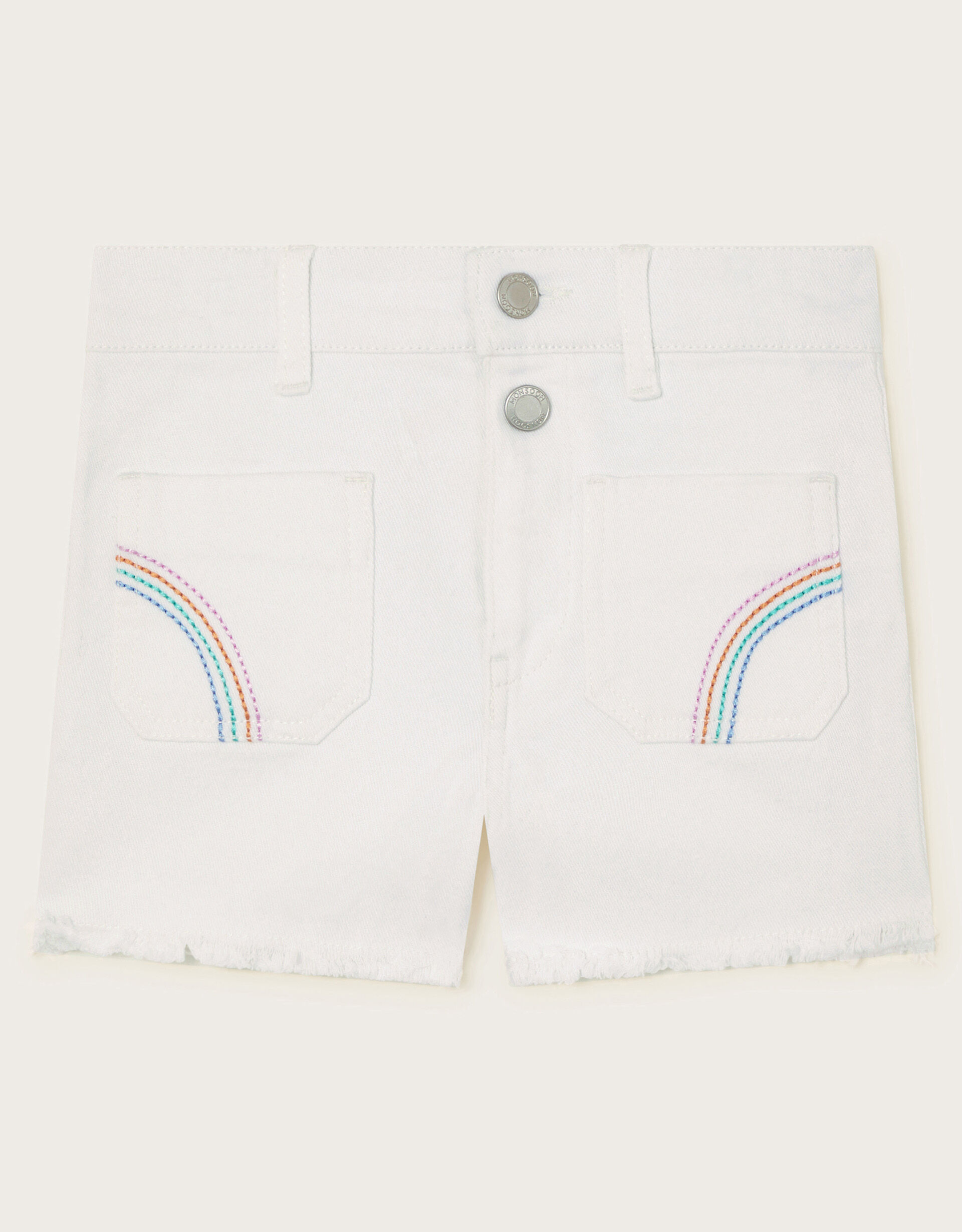 Rainbow denim online shorts