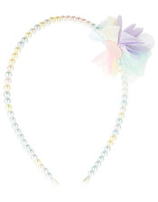 Ombre Pearl Flower Headband , , large