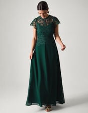 Monica Lace Bridesmaid Dress, Green (GREEN), large