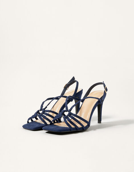 Barely There Ring Detail Heels Blue, Blue (NAVY), large