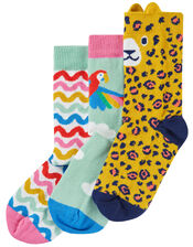 3-Pack Frugi Print Socks, Multi (MULTI), large