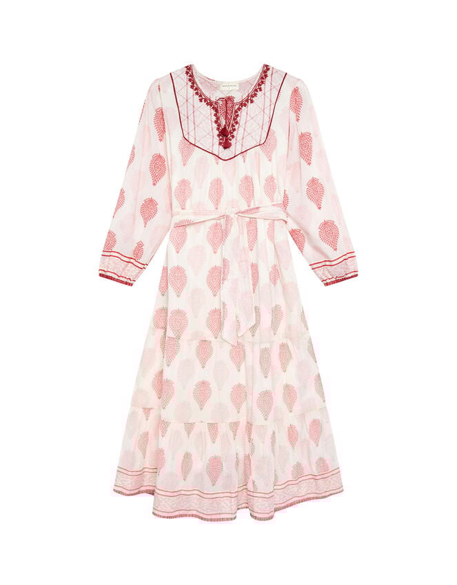 Maison Hotel Layla Print Midi Dress, Pink (PINK), large