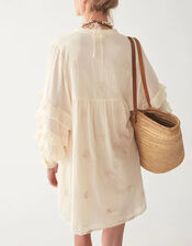 Maison Hotel Embroidered Short Dress, Ivory (IVORY), large