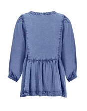 East Cinzia Tiered Denim Top, Blue (DENIM BLUE), large