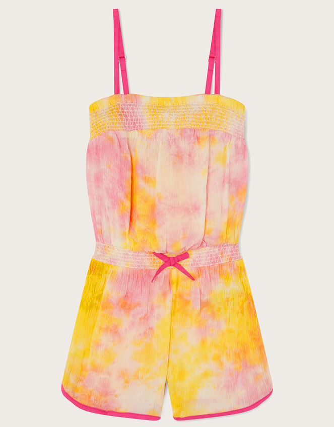 Tie Dye Playsuit, Pink (PINK), large