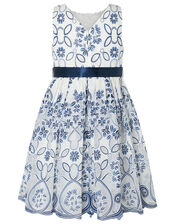 Maggie Lace Occasion Dress, Blue (NAVY), large