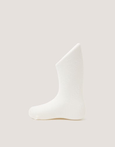 Baby Diamond Butterfly Tights, Ivory (IVORY), large