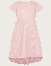 Petunia 3D Flower Dress, Pink (PINK), large