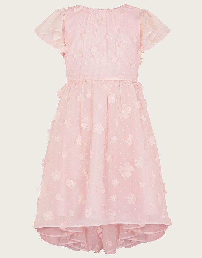 Petunia 3D Flower Dress, Pink (PINK), large