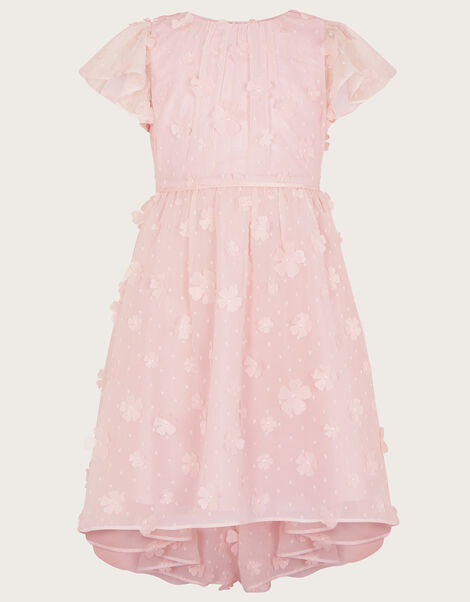 Petunia 3D Flower Dress, Pink (PINK), large