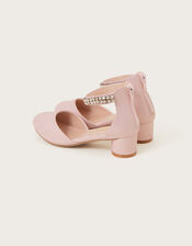 Sparkle Crystal Two-Part Heels, Pink (PINK), large