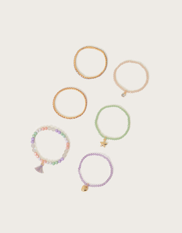 Bohemian Beaded Bracelets 6 Pack, , large