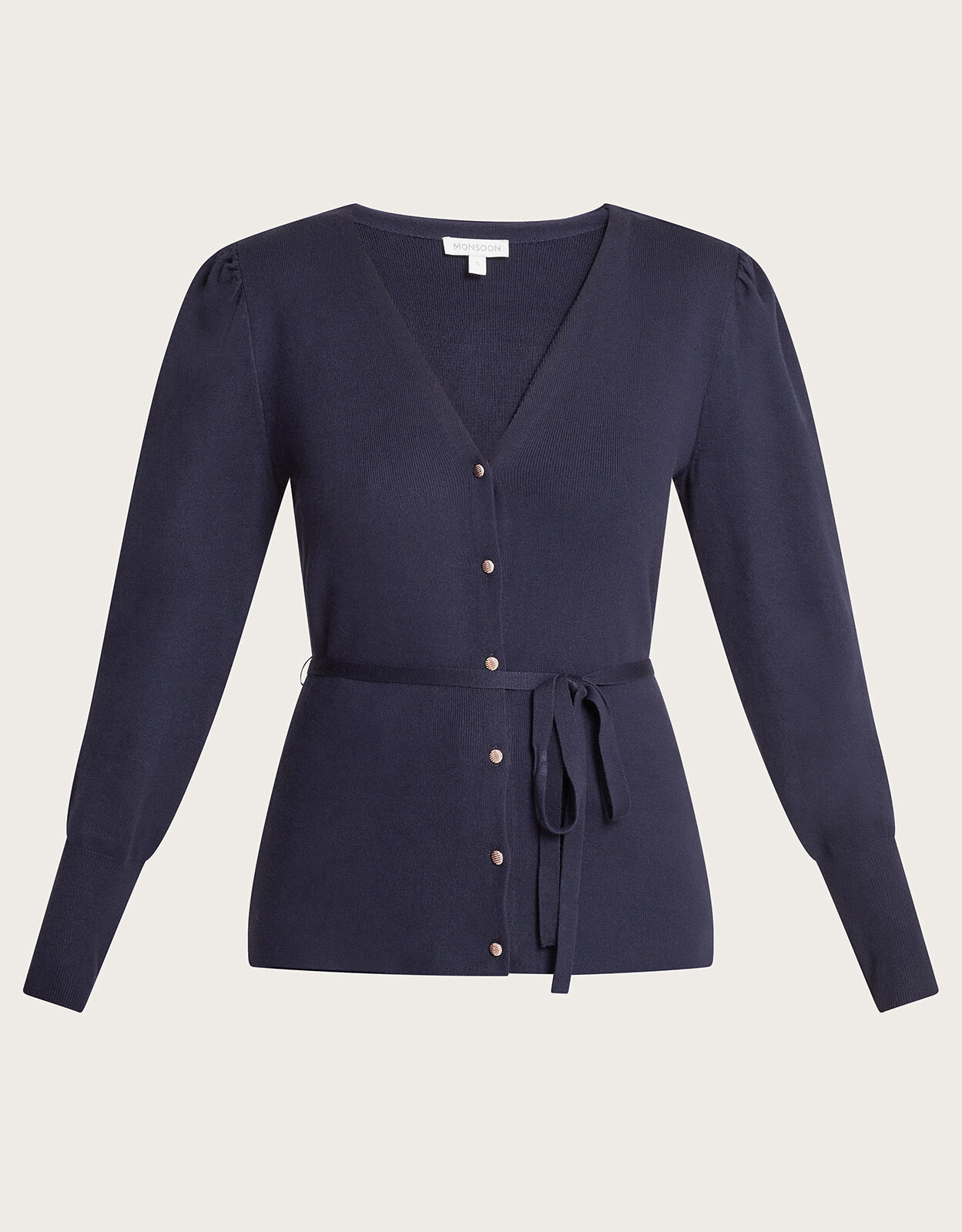 Smart Ribbed Cardigan with LENZING ECOVERO Blue Cardigans