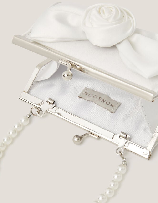 Bridesmaid Rosette Bag & Accessories Set, Ivory (IVORY), large