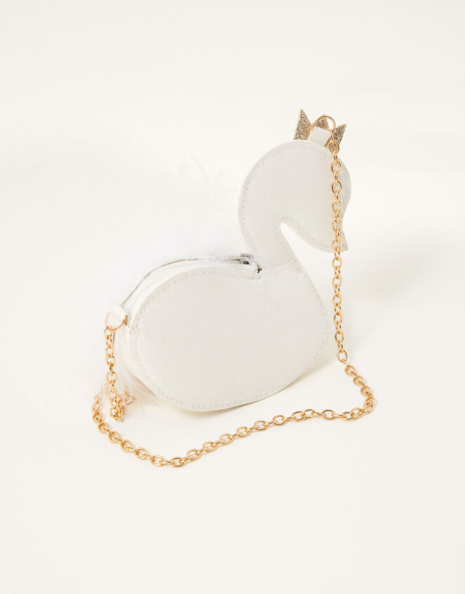 Sara Fluffy Swan Bag, , large