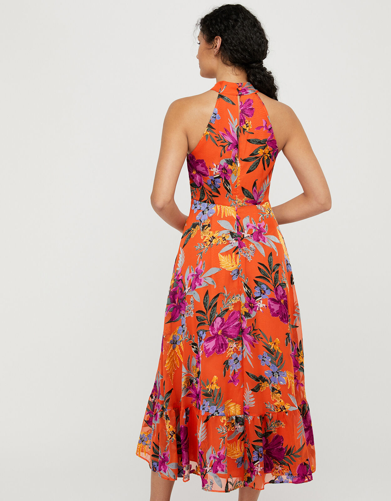 Orange dress monsoon