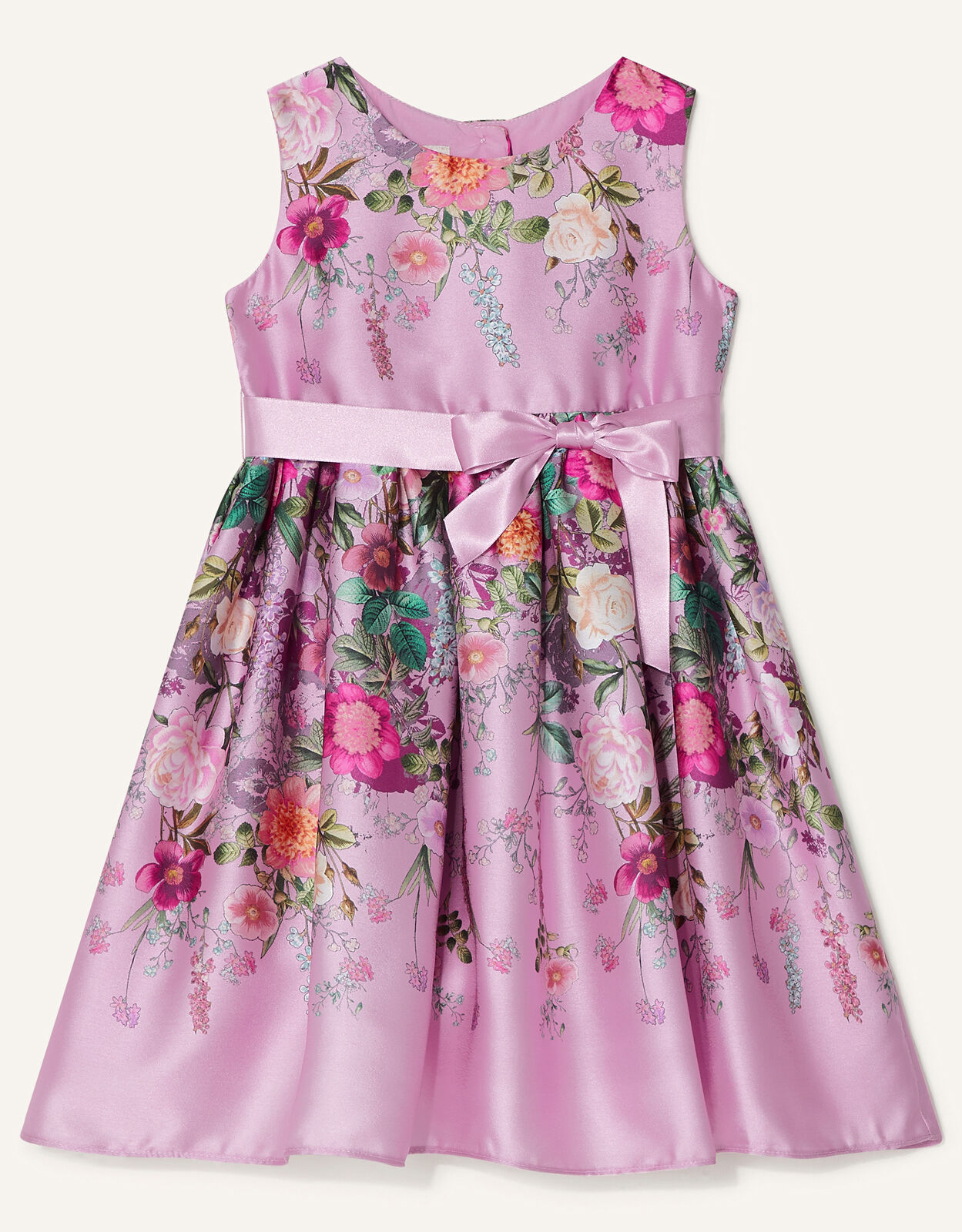Baby Girls Pink Floral Print Dress 